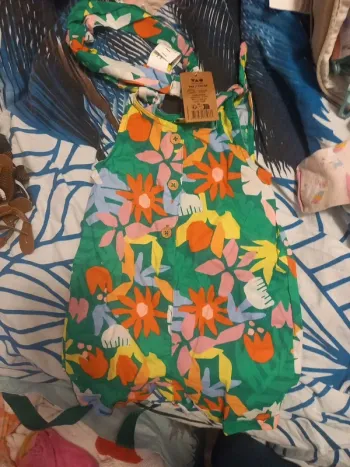 Salopette short 9 mois