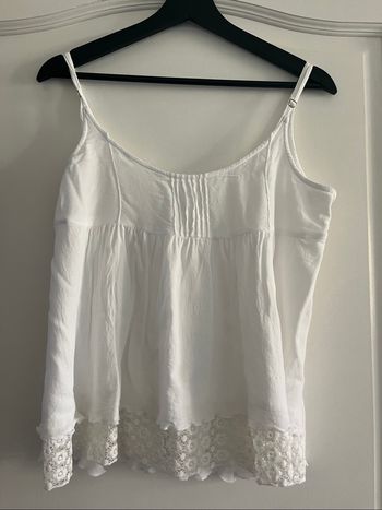 Débardeur à bretelles blanc