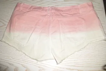 short coton rayé rose taille 42 MIM