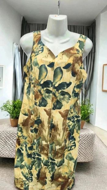 Robe en lin verte 🌹40 🌹 sim