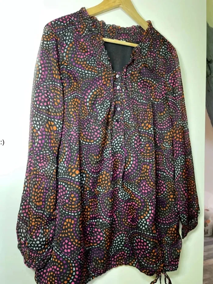Blouse femme taille 46 colorée / Georges Franck - photo numéro 3