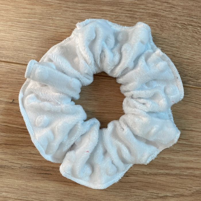 chouchou scrunchie blanc - photo numéro 2