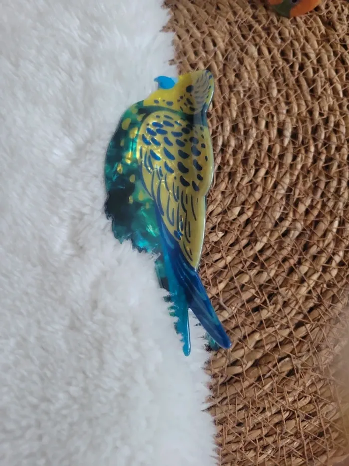 Pince a cheveux l oiseau bleu.