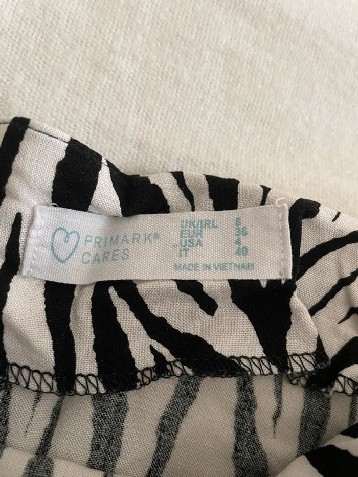 Jupe taille haute motif zébré - photo numéro 2