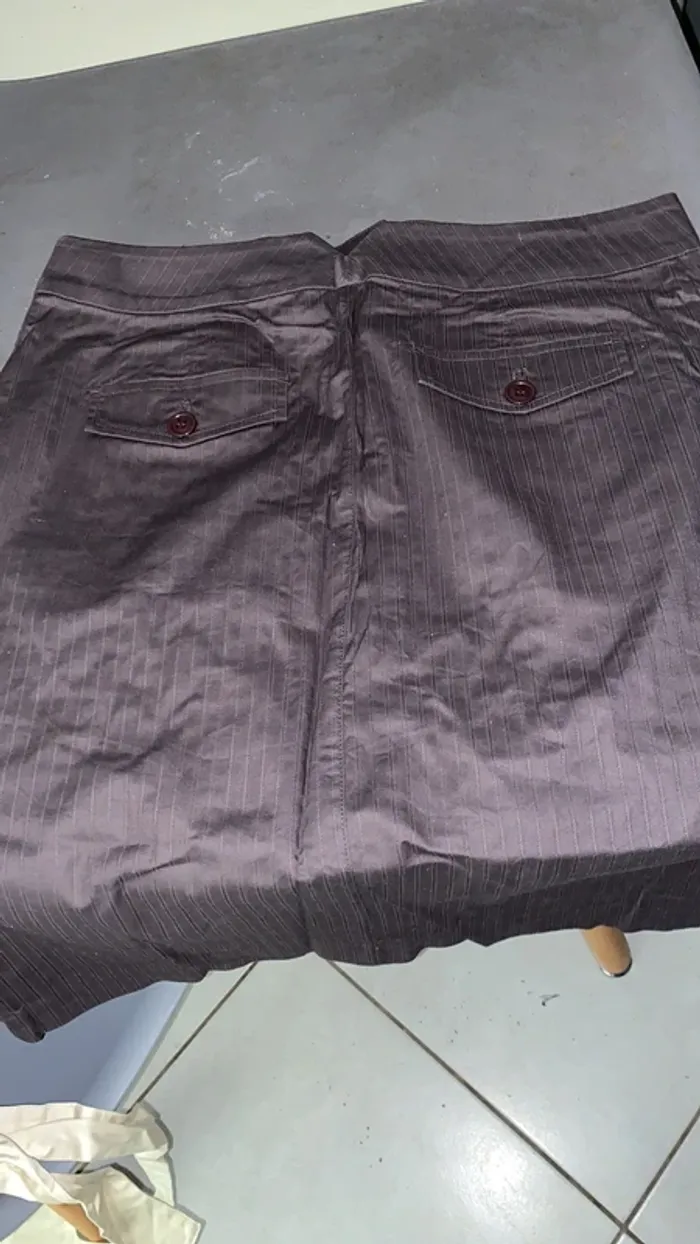 Jupe taille 40 marron nafnaf - photo numéro 3