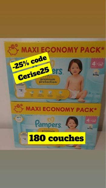 Pampers premium protection taille 4