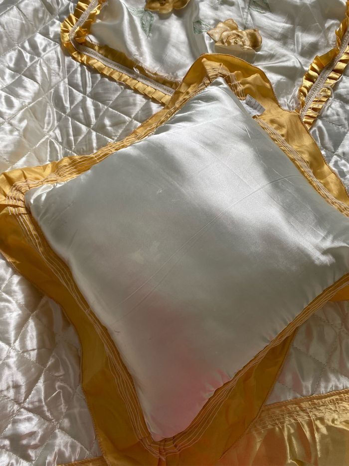 Dessus de lit / couvre lit 2 personnes satiné - photo numéro 6