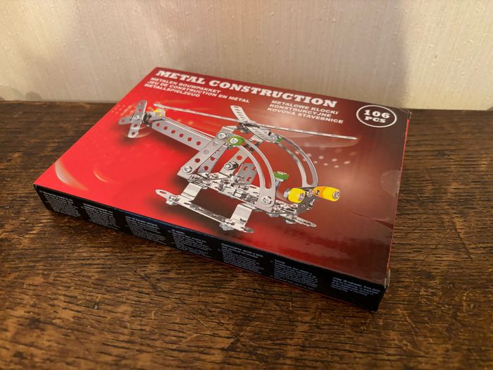 Jeu de construction neuf : « Hélicoptère en métal » - photo numéro 4