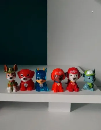 6 mini figurines pat patrouille
