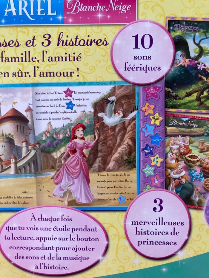 Livre sonore 3 histoires de princesses - photo numéro 3