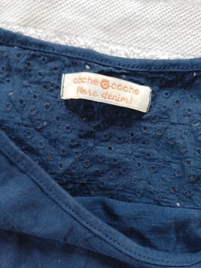 Tee shirt dos crochet/dentelle taille 4 - photo numéro 2