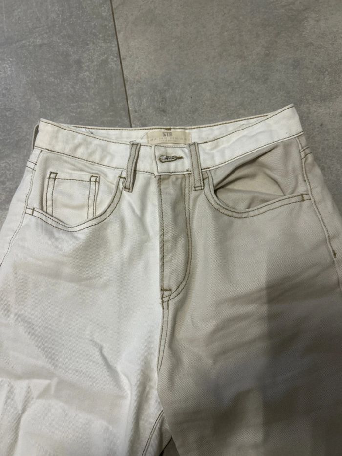 Jeans bicolore 34 stradivarius - photo numéro 3