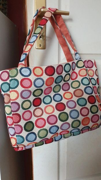 Sac cabas doublé fait main