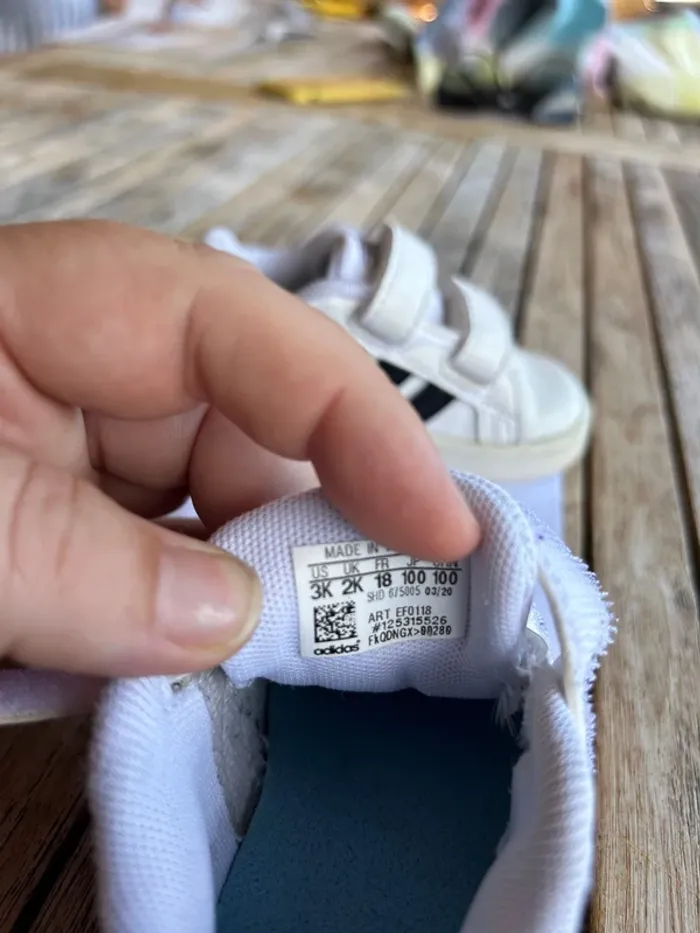 Sneakers à scratch Adidas Grand Court Lifestyle - pointure 18 - photo numéro 6
