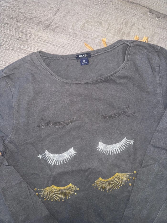 T shirt manches longues Kiabi 8 ans - photo numéro 2