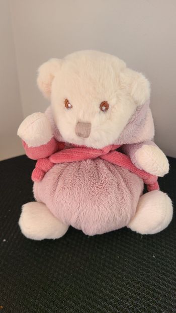 Peluche ours déguisé Ziggy Happy Bibi en lapin rose