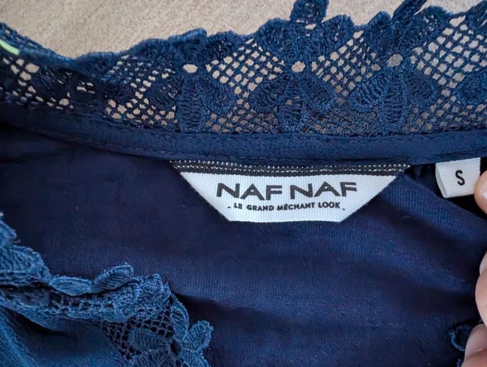 Chemisier nafnaf bleu taille s - photo numéro 2