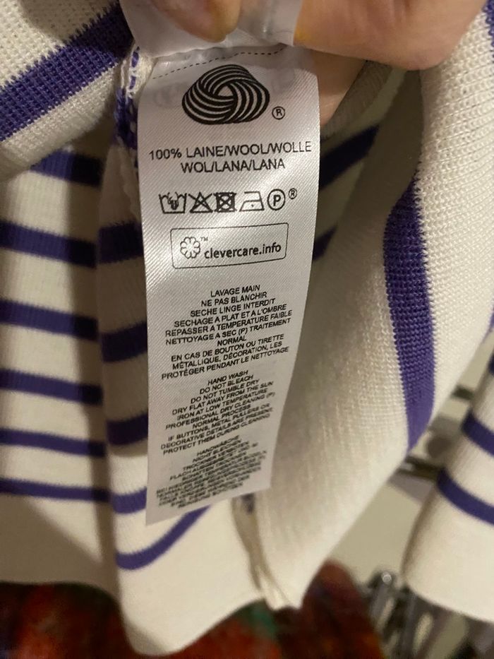 Pull marinière en laine - photo numéro 8