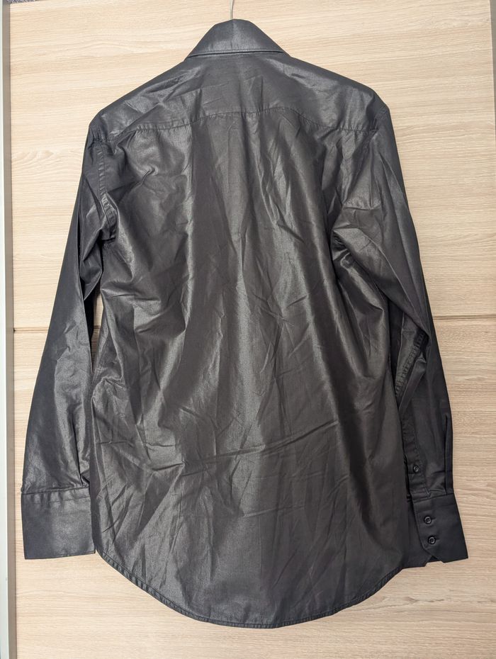 chemise homme marco serussi, taille L, effet brillant, état impeccable - photo numéro 3