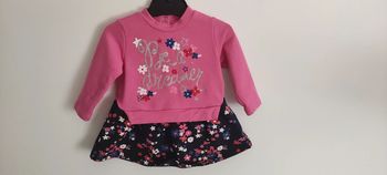 Robe rose à fleurs bébé fille My First Chicco 3 mois 56cm