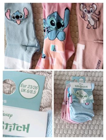 3 paires de chaussettes Stitch 23/26