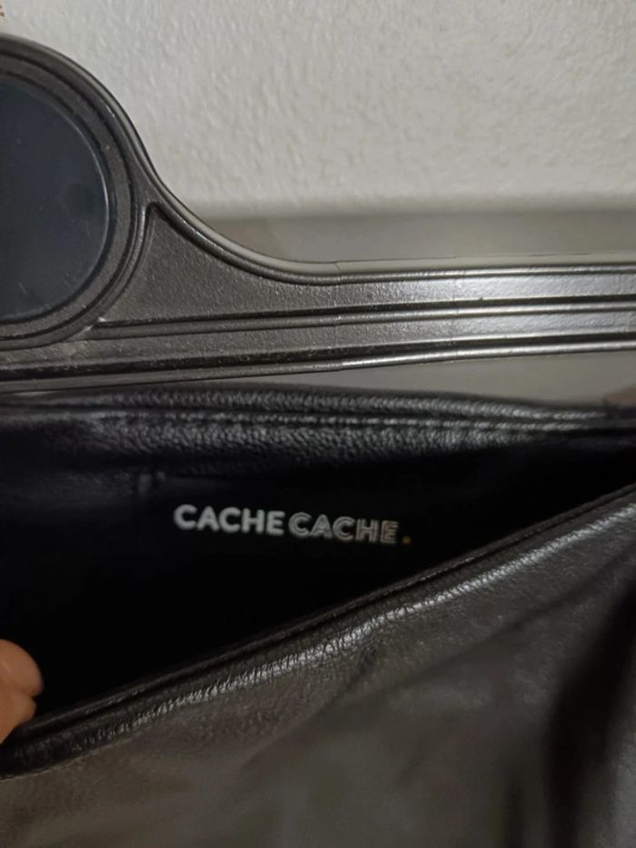 C15 jupe simili noir Cache cache 38 - photo numéro 3
