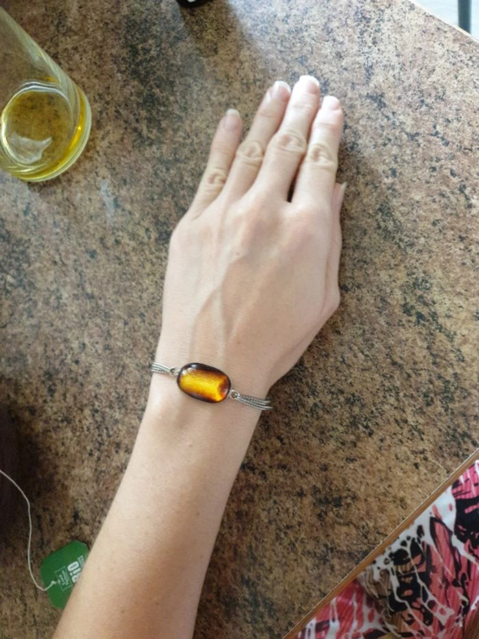 Magnifique bracelet vintage authentique cabochon - photo numéro 3