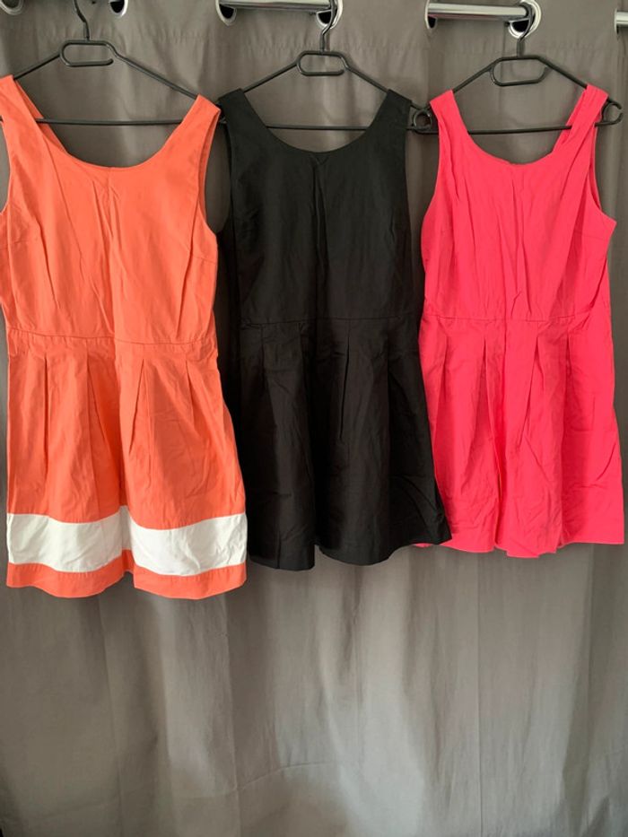 Lot de 3 robes évasé Camaïeu  taille 42