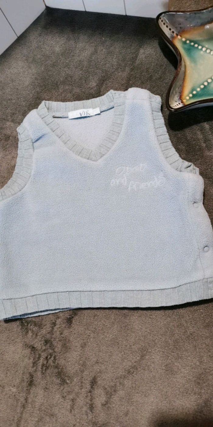 Pull sans manches polaire