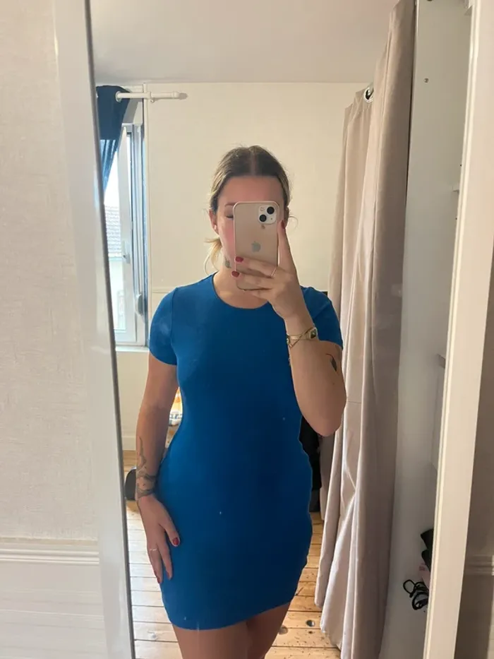 robe bleu jennyfer dos nu taille M - photo numéro 2