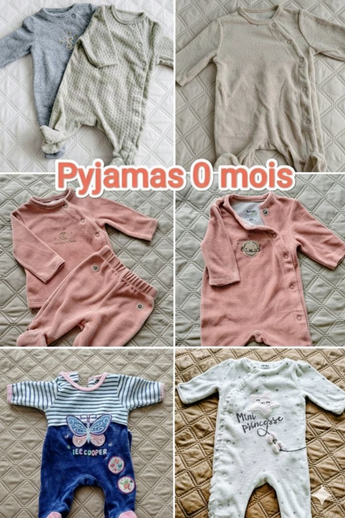 Lot naissance - gigoteuse tog 3, 7 pyjamas et 4 bodies - photo numéro 8