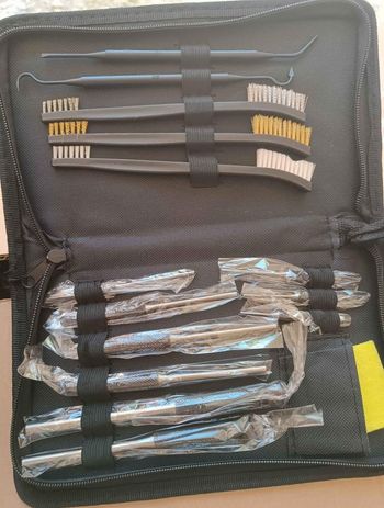 [NEUF] Kit de nettoyage 15 pièces (Pinceaux, poinçons, brosses métalliques)