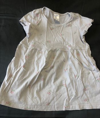 Robe H&M beige avec fleurs 80 cm