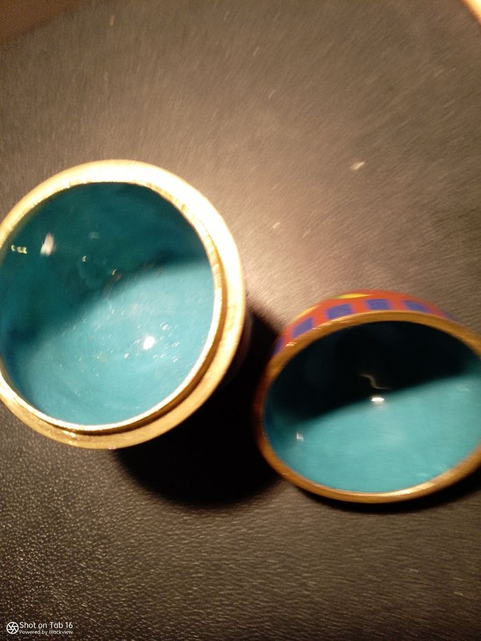 Ancien œuf cloisonné chinoise - photo numéro 3