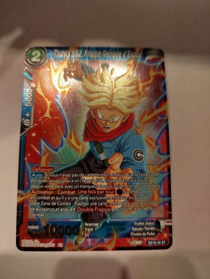 Carte dragon ball Trunks SS2 - photo numéro 2