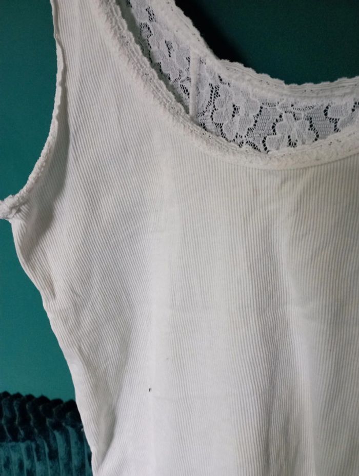 Débardeur dentelle coton blanc - photo numéro 4