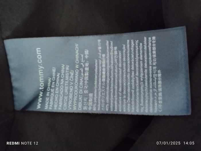 Robe asymétrique Tommy Hilfiger noir blanc rayures ceinture T6 - photo numéro 7