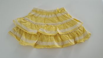 Jupe à volants jaune / Vertbaudet / 3 ans
