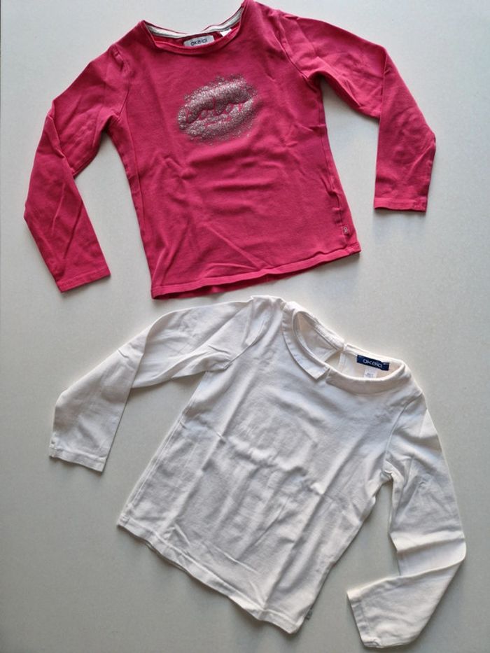 Tee-shirts manches longues okaïdi 5 ans