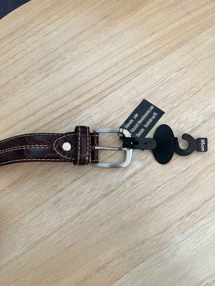 Ceinture véritable cuir 95cm neuve avec étiquette - photo numéro 6