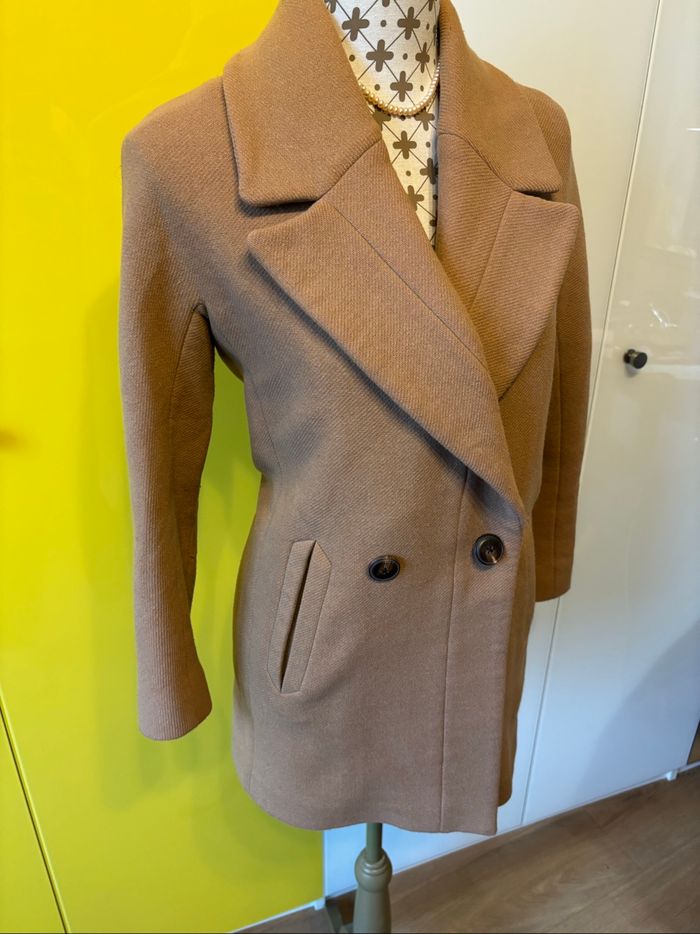 Manteau Camel Femme Massimo Dutti - photo numéro 4