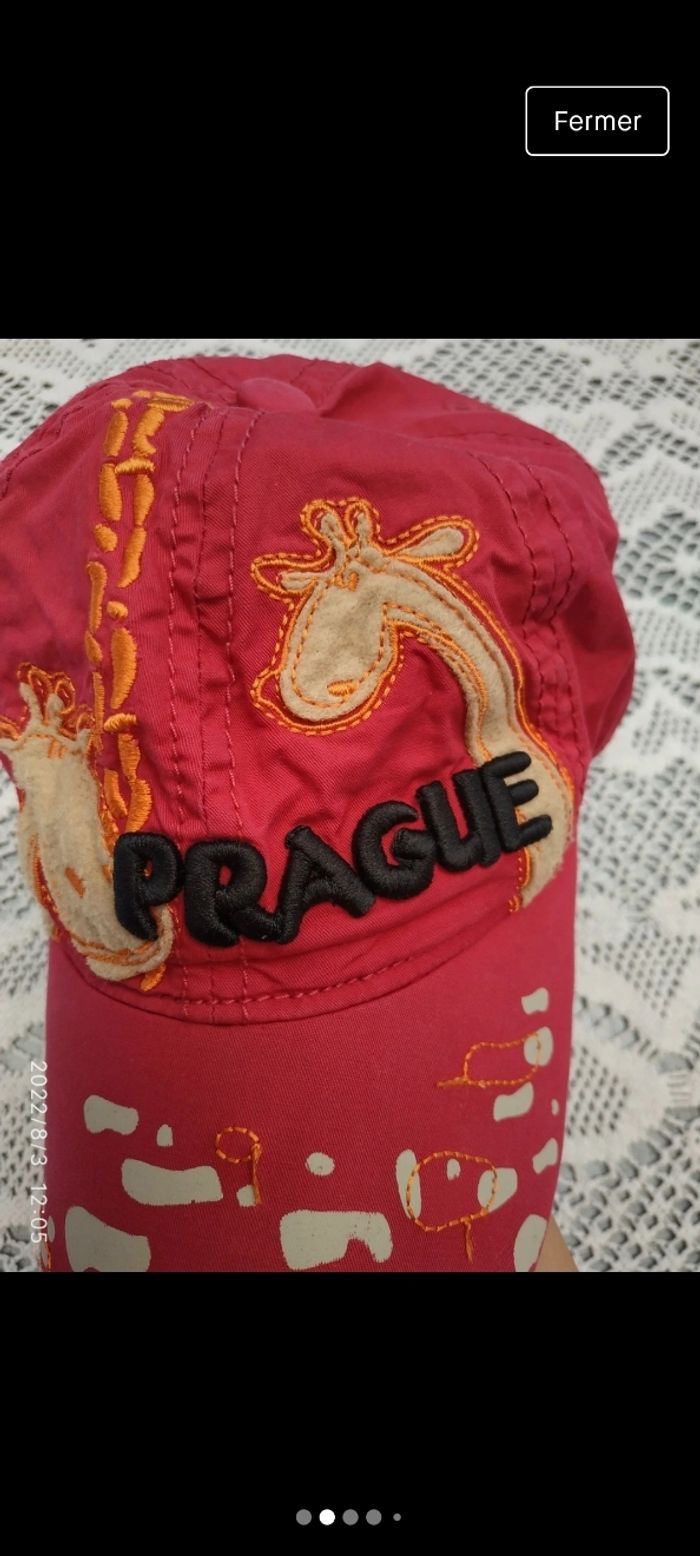 🧢Casquette mixte rouge animaux taille 54 cl - photo numéro 2