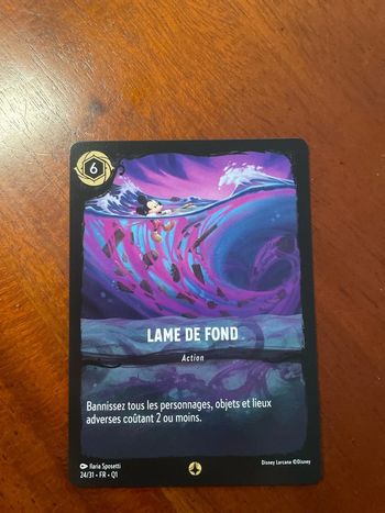 Carte Lorcana - Lame de fond - 24/31 - FR - Q1
