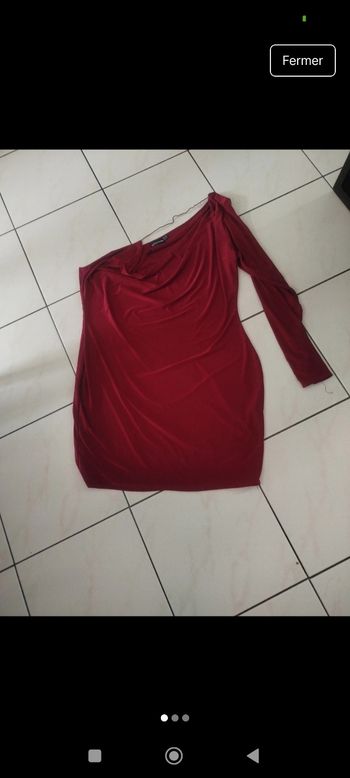 Robe de soirée bordeaux