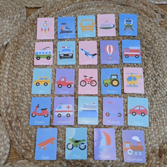 Cartes de nomenclatures animaux