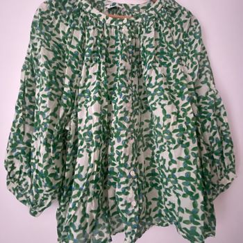 Chemisier motifs vert
