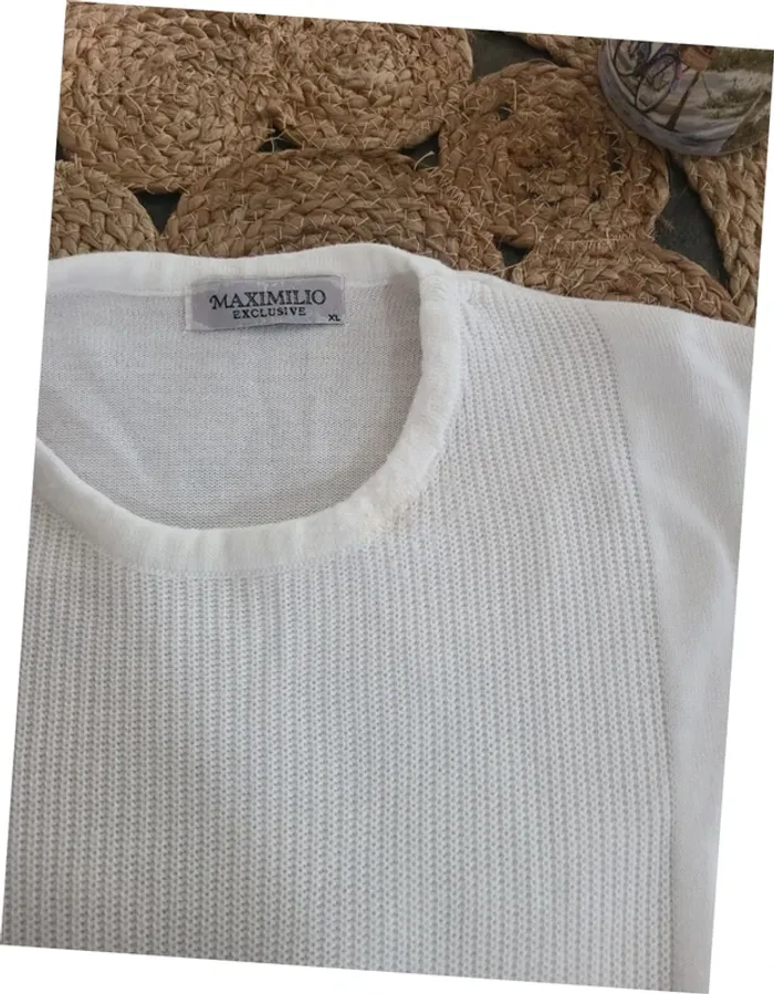Pull blanc Taille XL - photo numéro 2