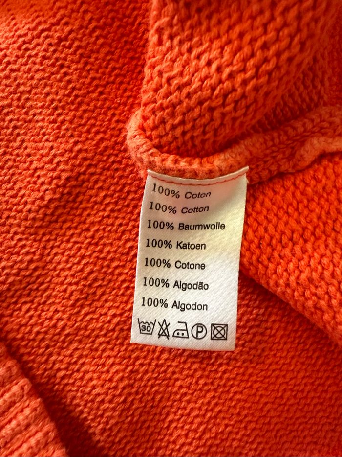 Pull homme orange vintage  Lacoste L - photo numéro 5
