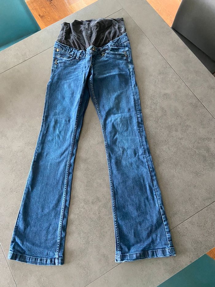 Jeans grossesse maternité bas évasé taille 38