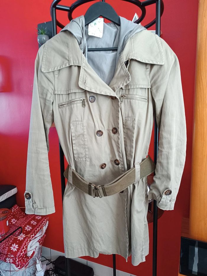 Jolie Trench Imperméable Icode by IKKS - photo numéro 3